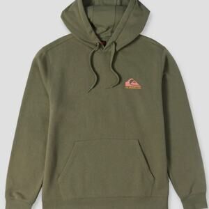Quicksilver Hoodie Liveaboard Graphic Pullover Hoodie Dusty Olive Small